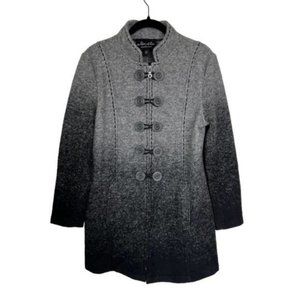 Outdoor Edition by Parkhurst Longline Ombre Wool Blend Button Detailed Jacket